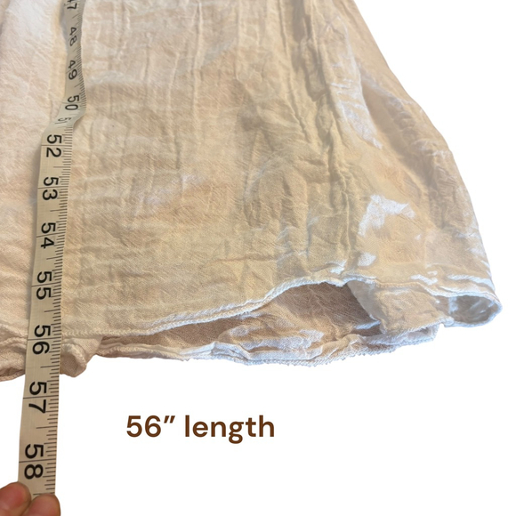 Grimani Penelope Hand Crafted Greek Dress, O/S, White Crinkle Cotton - Picture 14 of 16